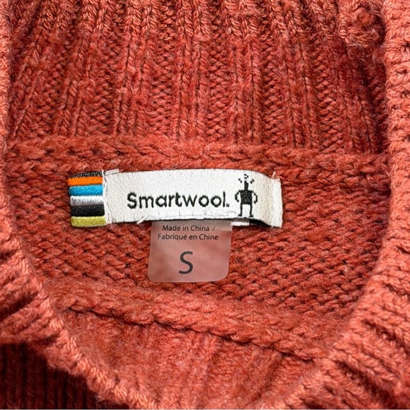 Smartwool Size Small Dusty Cedar Cozy Lodge Bell Sleeve Sweater Outdoor Warm - Picture 3 of 9